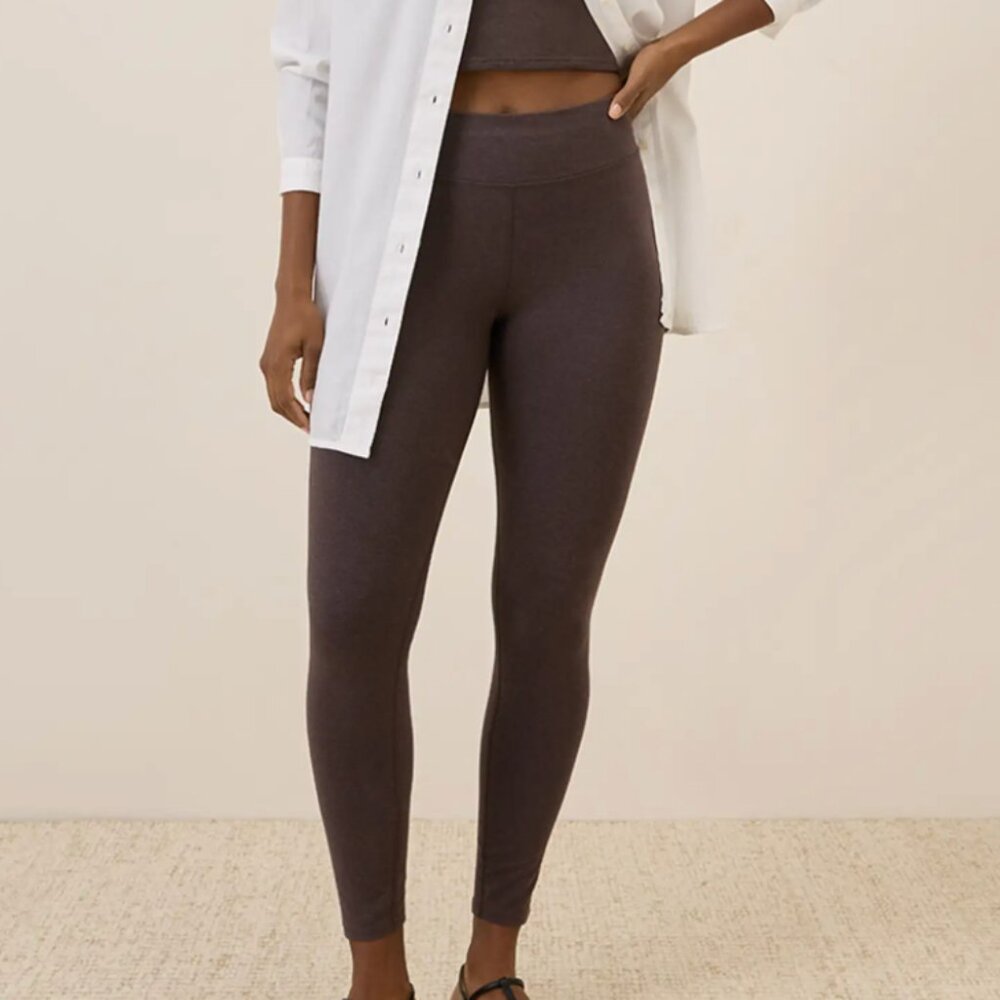 Pact Womens On the Go-To Legging Chocolate Heather